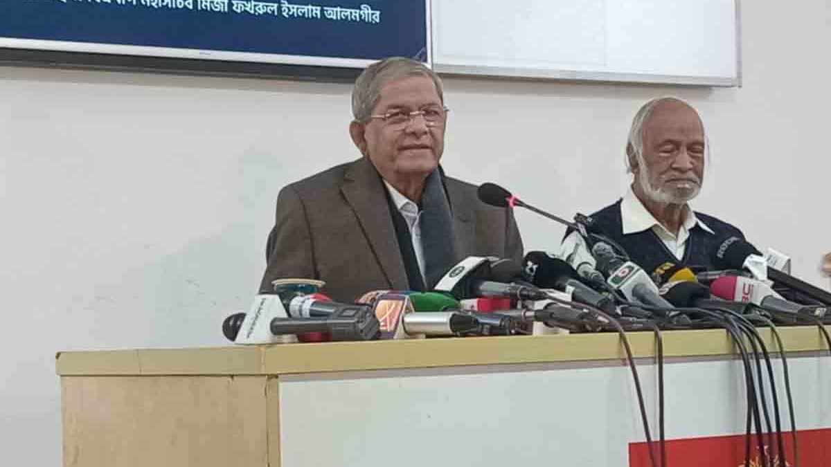 অন্য নির্বাচনের প্রসঙ্গ আসায় ‘অবাক’ ফখরুল