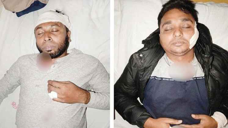 ভোলায় দুই পুলিশ কর্মকর্তাকে কুপিয়ে জখম