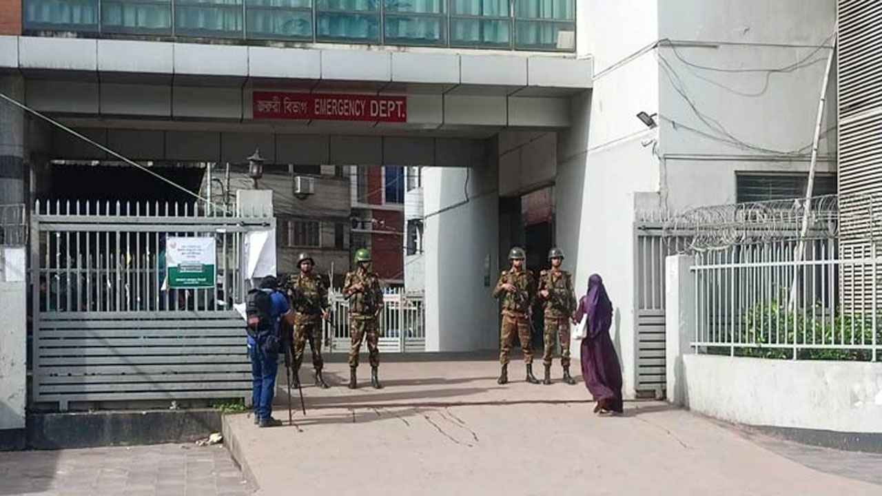 ভিড় কমেছে জাতীয় বার্ন ইনস্টিটিউটে