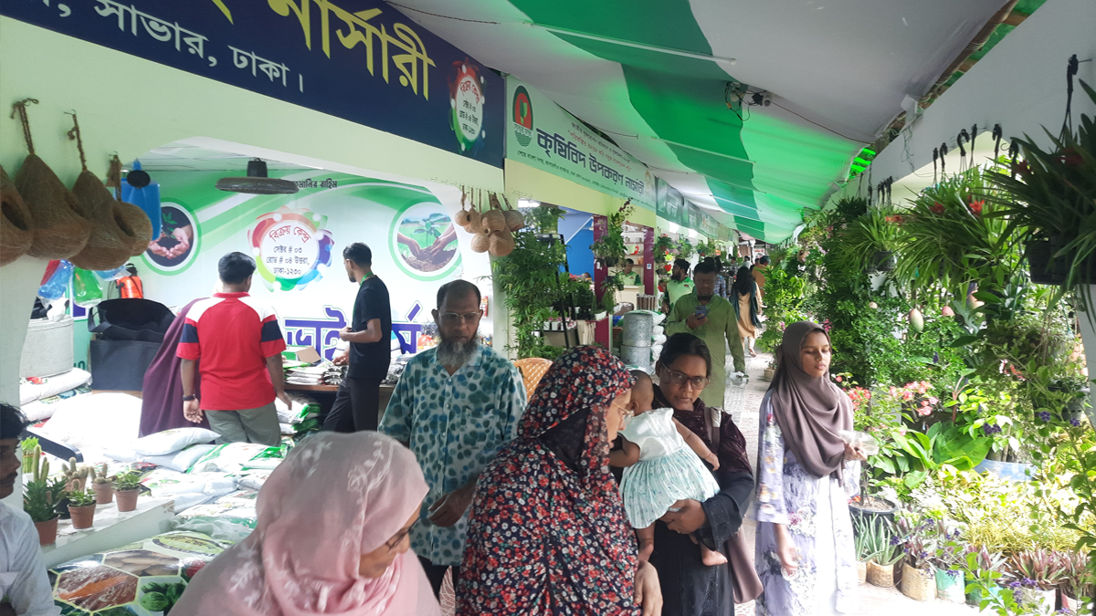 বৃক্ষমেলার বর্ণিল বুনন: নগরে যেন একখণ্ড বন