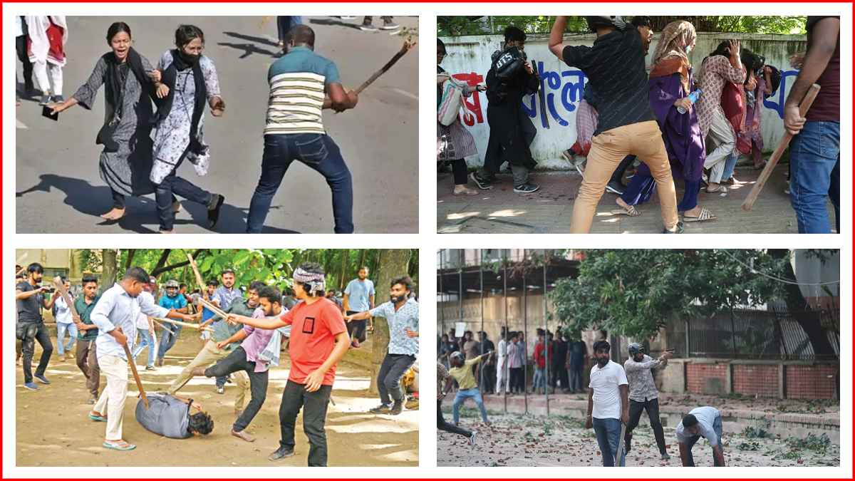 কোটা সংস্কার আন্দোলনে ছাত্রলীগের হামলা, রণক্ষেত্র ঢাবি