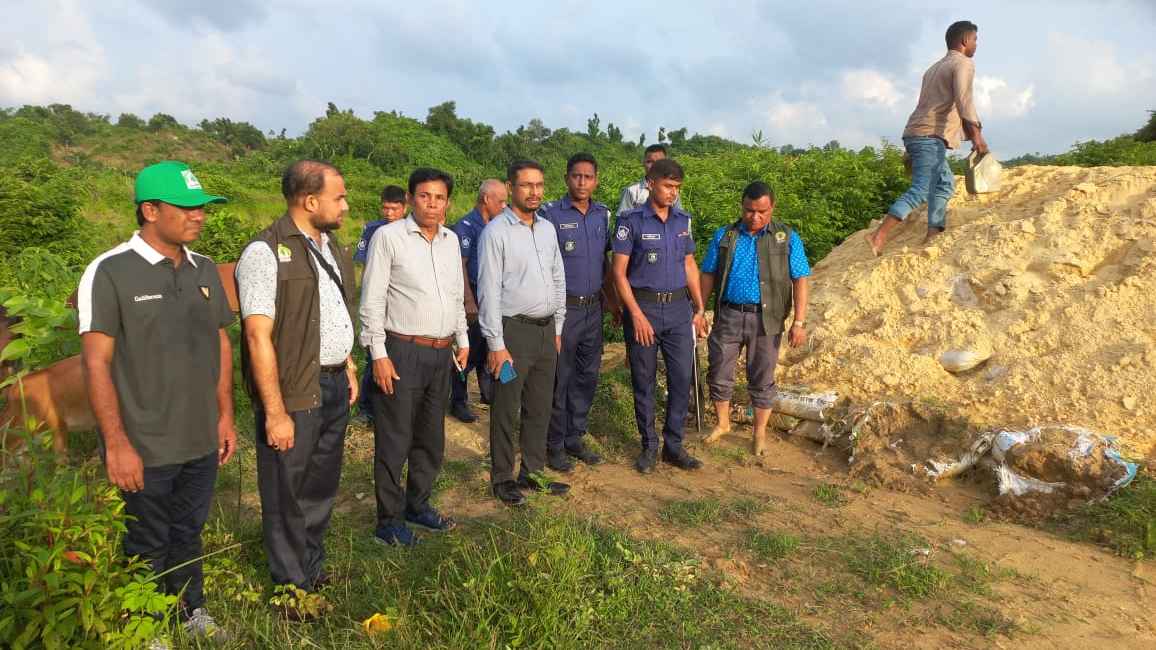 মিরসরাইয়ে অভিযানে ১ লাখ ঘনফুট বালু জব্দ