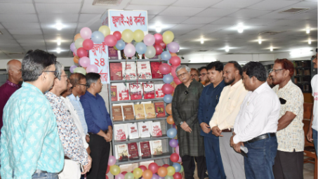 রাজশাহী বিশ্ববিদ্যালয়ে জুলাই ২৪ কর্নার উদ্বোধন