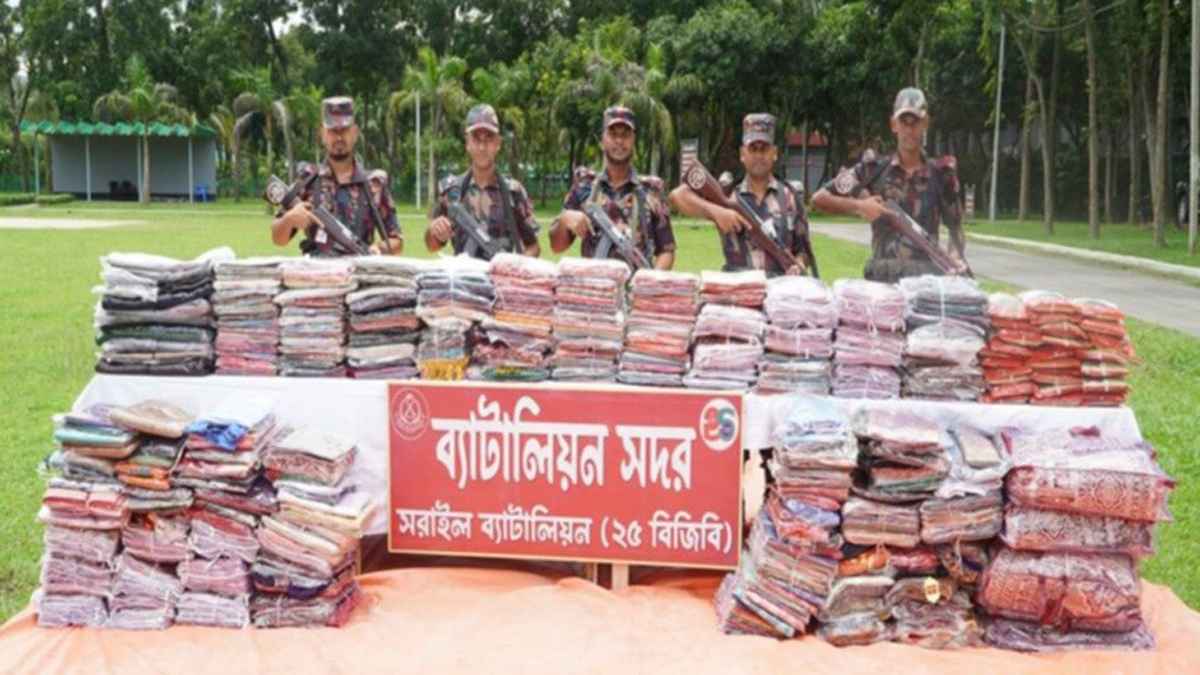 ব্রাহ্মণবাড়িয়ায় ৩৭ লাখ টাকার চোরাচালানি পণ্য জব্দ