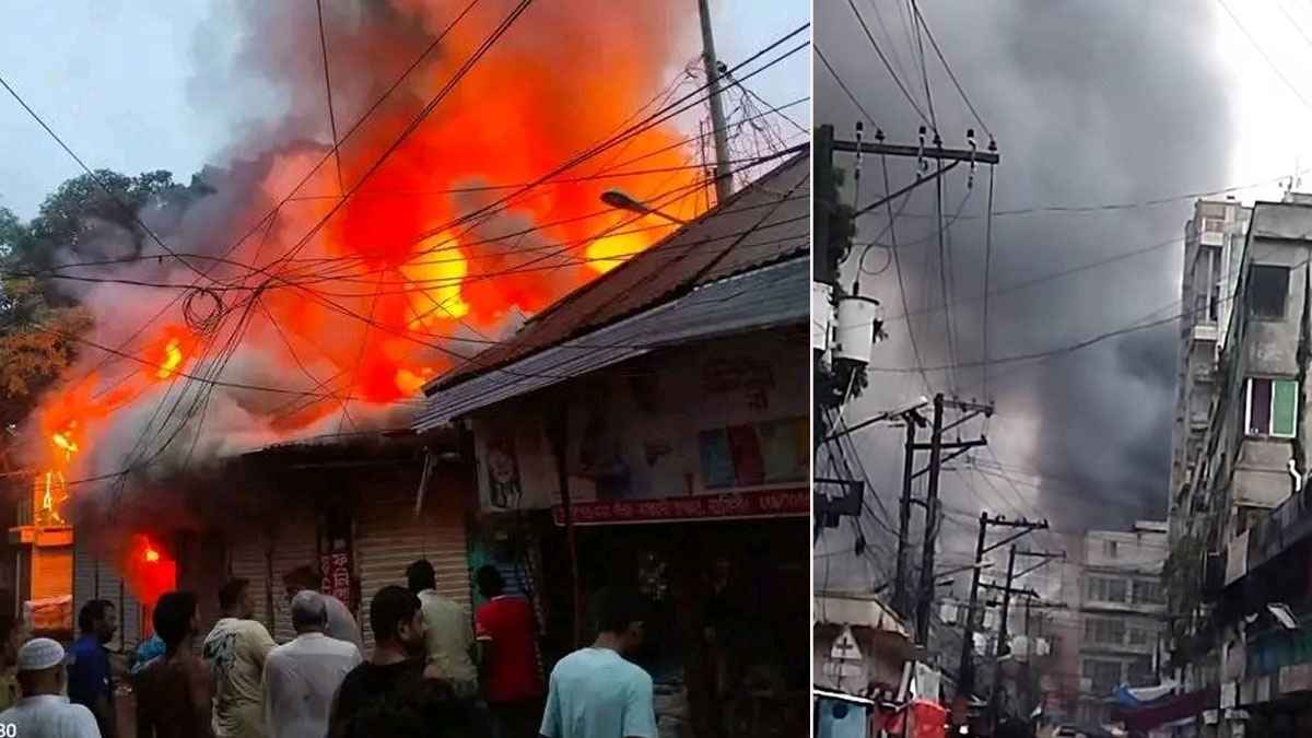 নরসিংদীতে ভয়াবহ অগ্নিকাণ্ড