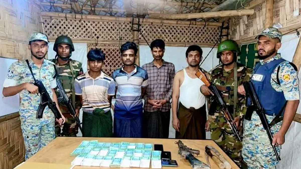 রোহিঙ্গা শীর্ষ সন্ত্রাসী নবী হোসেনের ৪ সহযোগী আটক