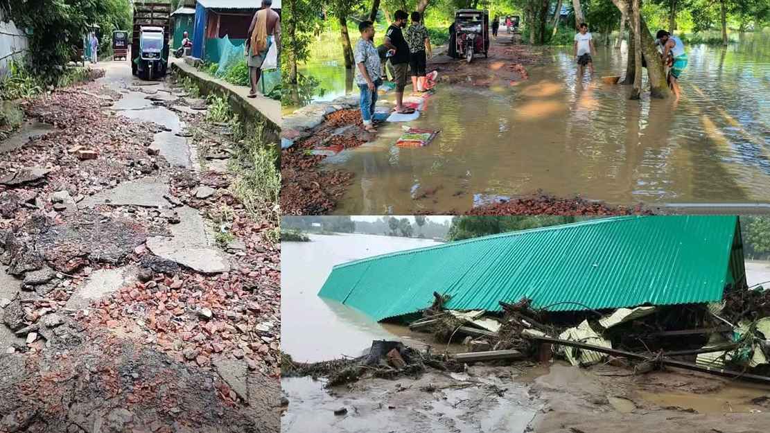 সাড়ে ৫ হাজার হেক্টর ফসলের ক্ষতি, মৎস্য-প্রাণিসম্পদে ৯ কোটির বেশি