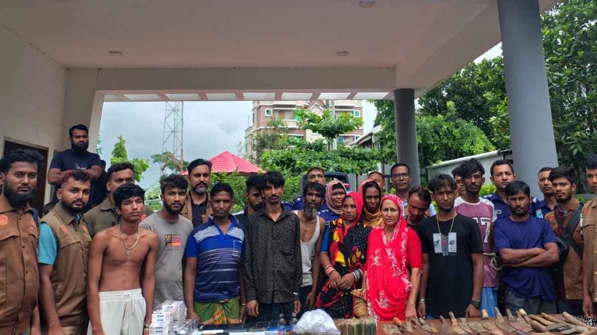 মুন্সিগঞ্জে ১৪ মাদক কারবারি আটক, ৮ জনকে কারাদণ্ড