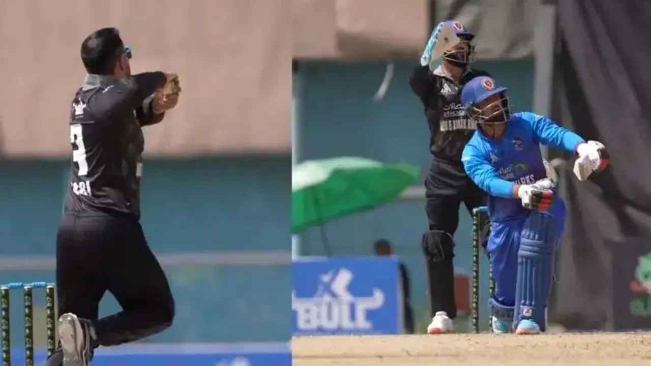 ছেলের মুখোমুখি বাবা, ছক্কা খেলেন প্রথম বলেই
