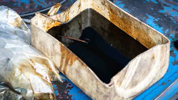 old engine oil