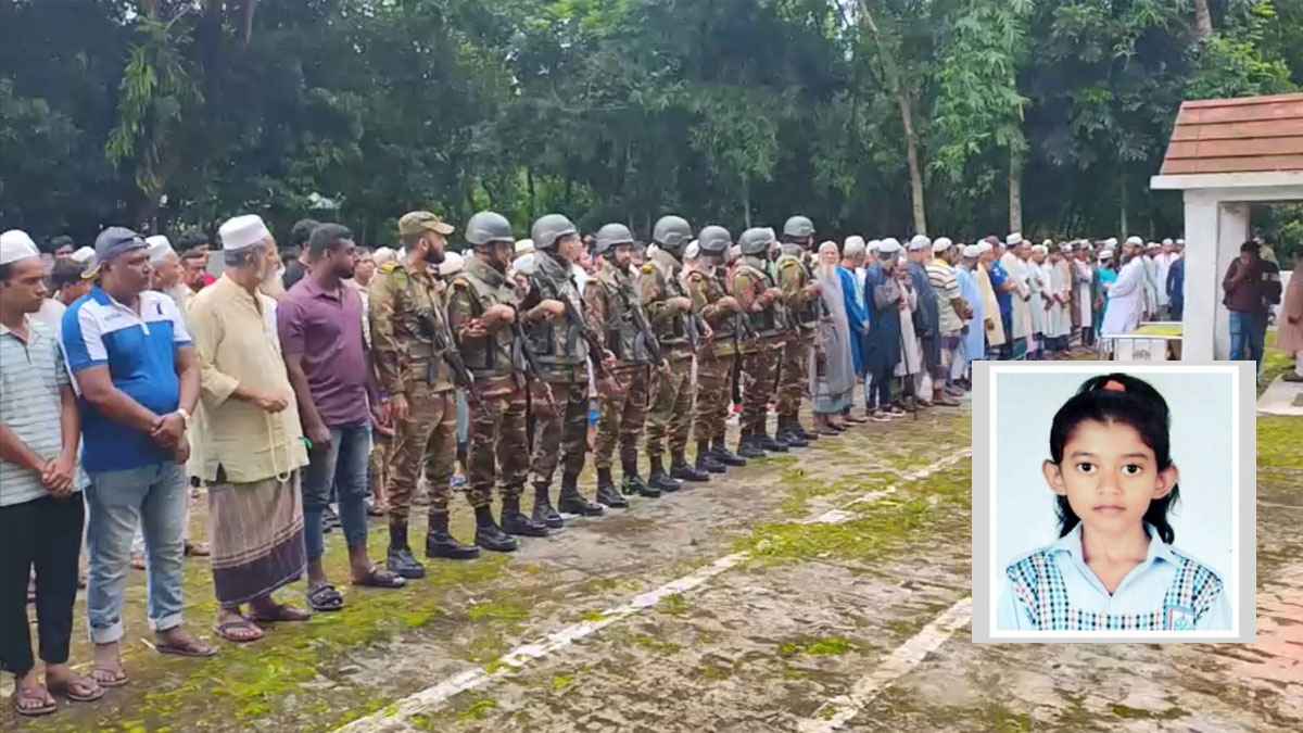ডিএনএ টেস্ট শেষে ফরিদপুরে রাইসা মনির দাফন সম্পন্ন