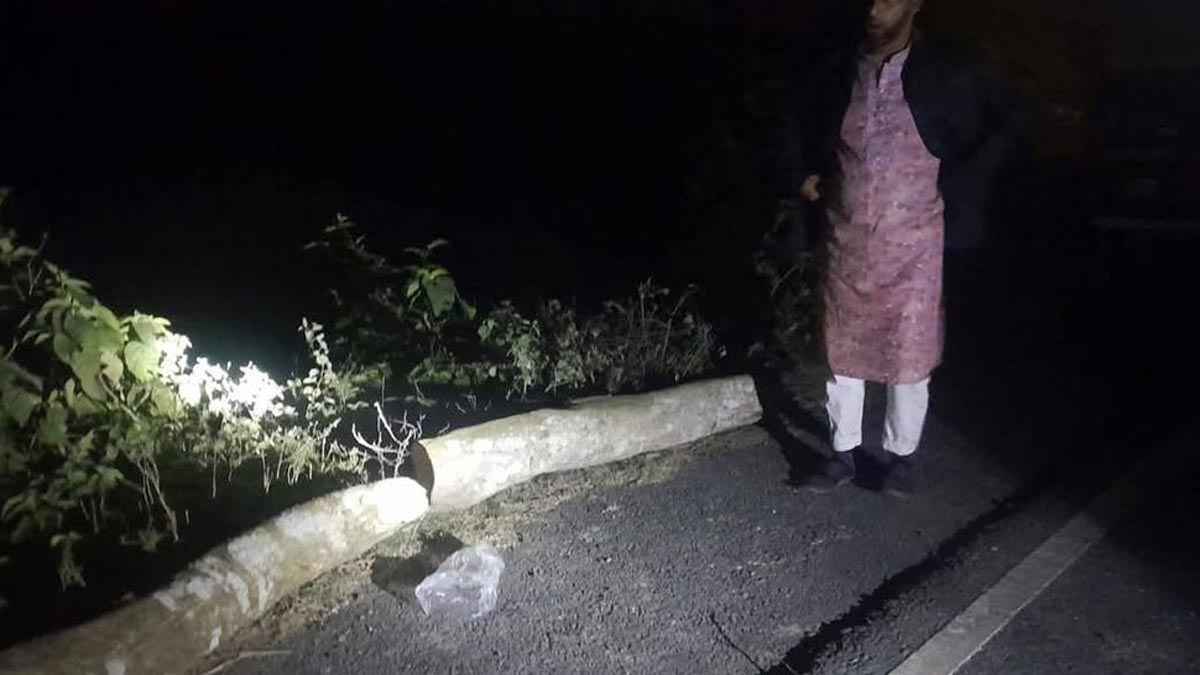 রাত হলেই ডাকাতদের দখলে তাড়াশের রানীরহাট-বেড়খালী সড়ক