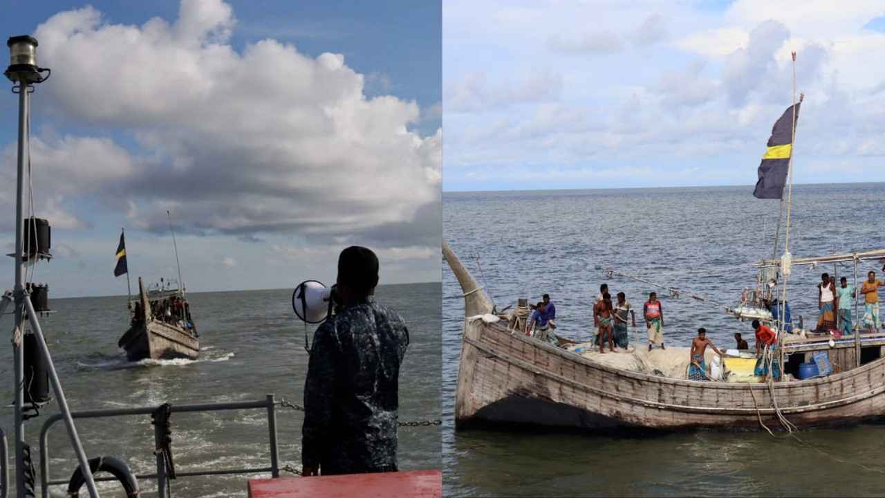 সাগরে ভাসমান বিপদগ্রস্ত ১৮ জেলে উদ্ধার