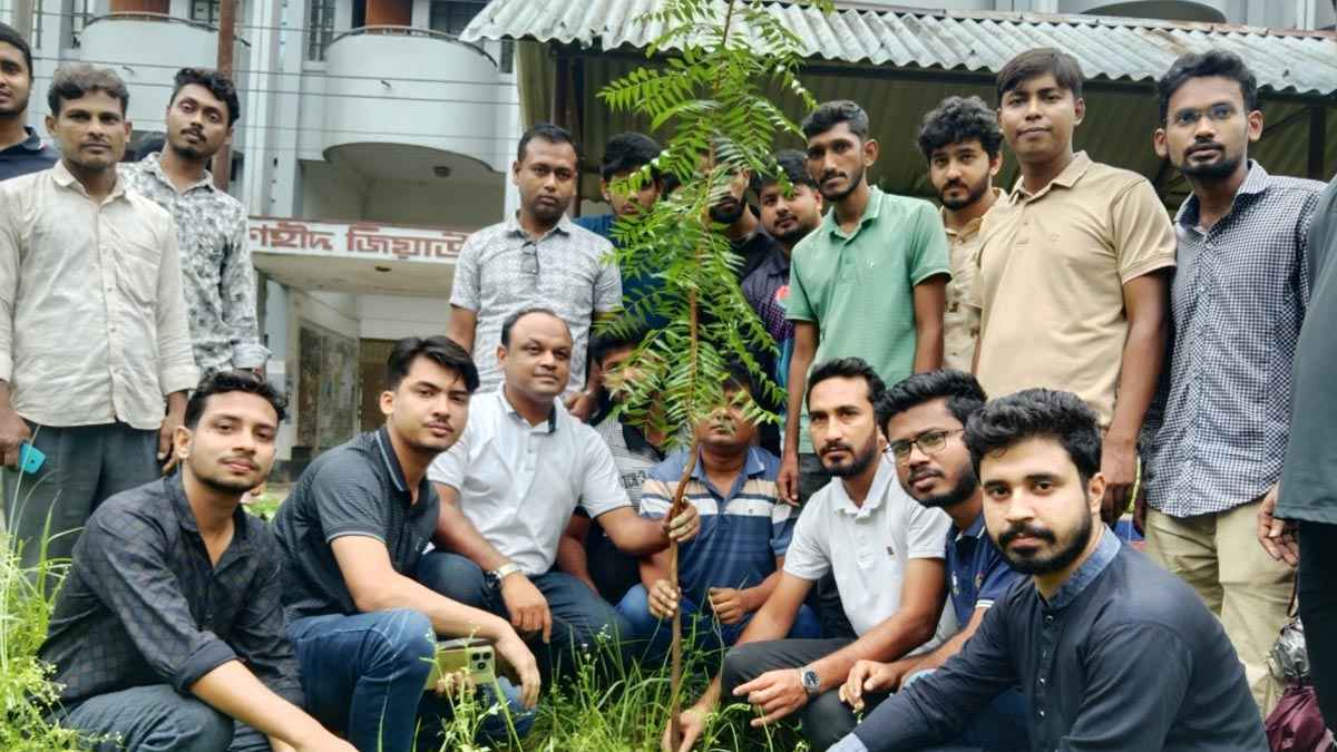 জুলাই শহিদদের স্মরণে ইবি ছাত্রদলের বৃক্ষরোপণ কর্মসূচি