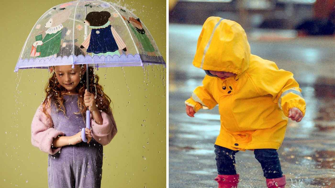 rain coat vs umbrella