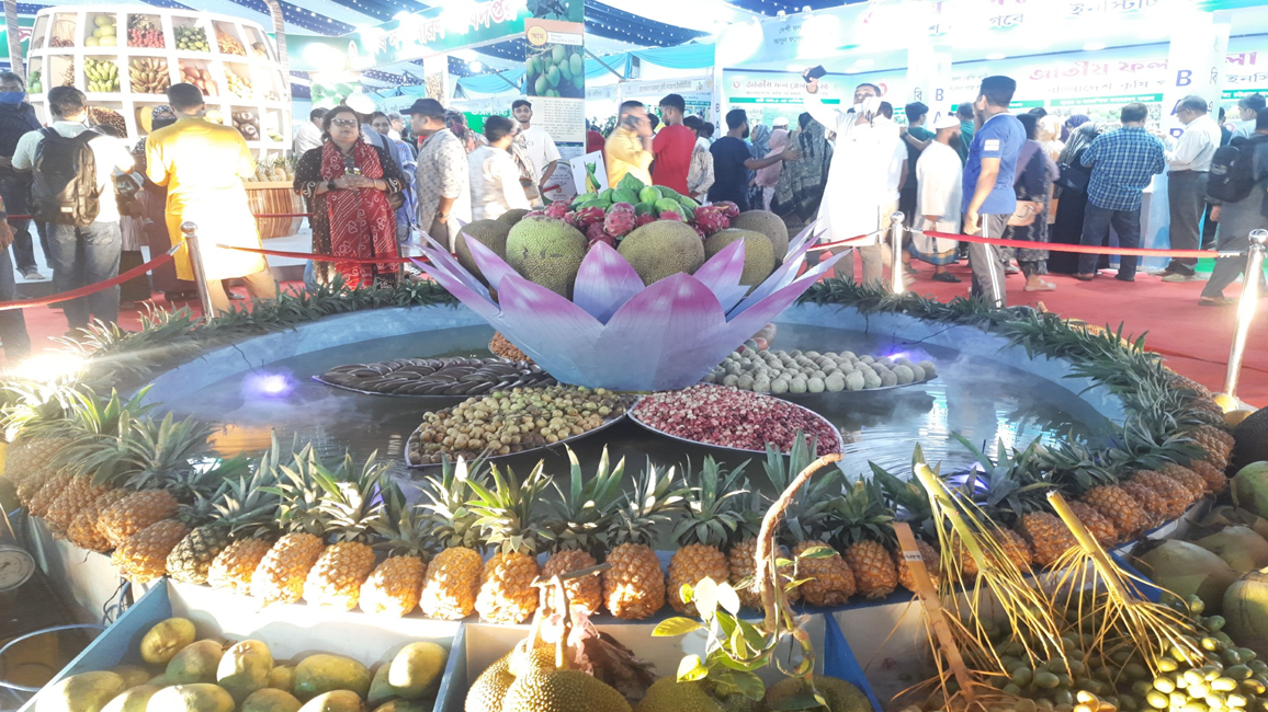 জাতীয় ফল মেলা: শতাধিক প্রজাতির ফল প্রদর্শনী