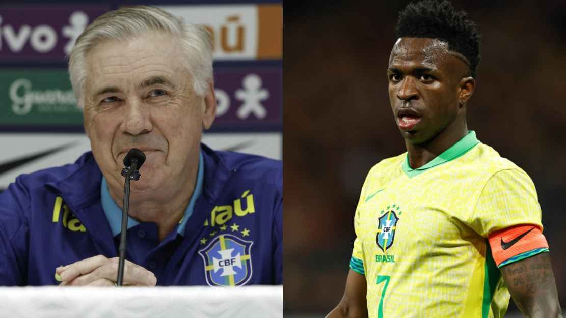 ব্রাজিলের জার্সিতে রিয়ালের ভিনিসিউসকে চান আনচেলত্তি