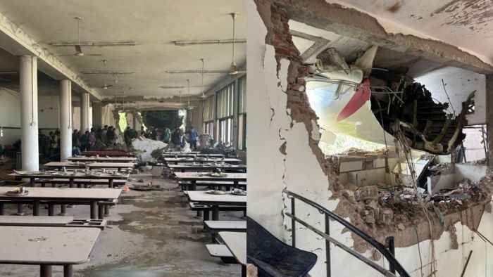 আহমেদাবাদে হোস্টেলে বিমান বিধ্বস্ত, হাসপাতালে ৫০ মেডিকেল শিক্ষার্থী