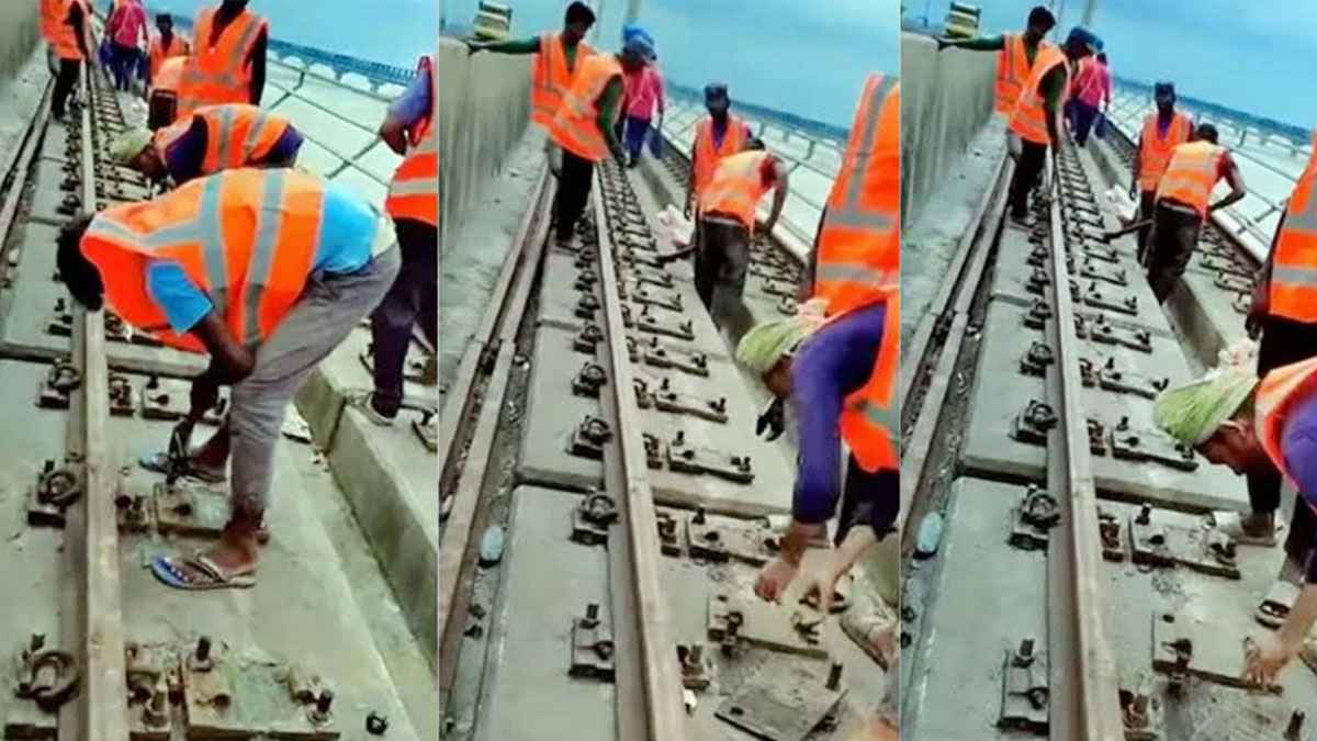 যমুনা সেতু থেকে পুরনো রেললাইন সরানোর কাজ শুরু