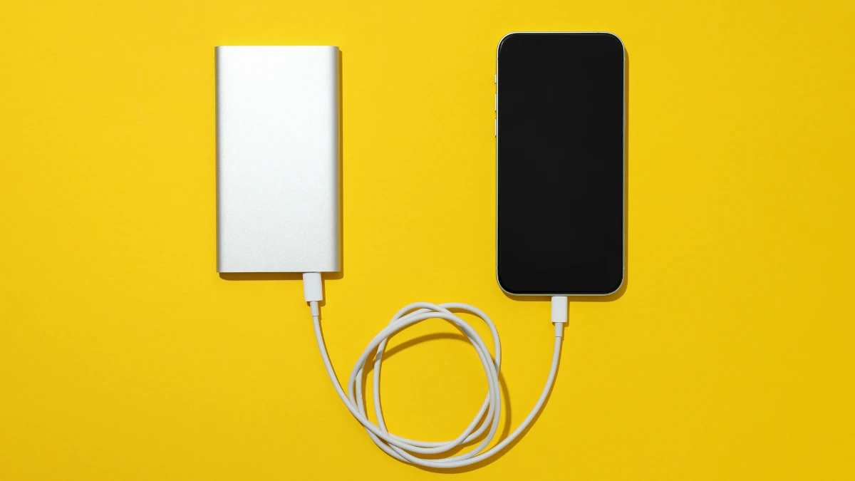 phone charged by power bank