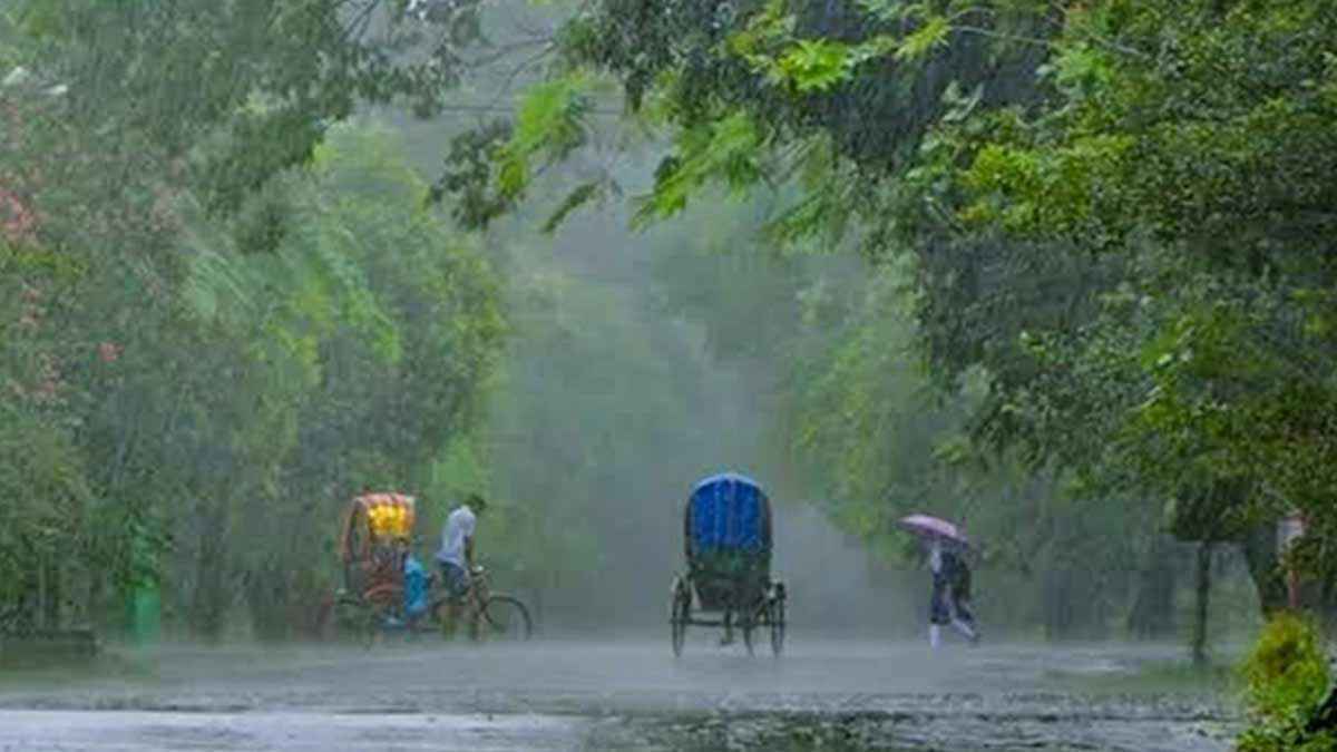 মৌসুমী বায়ুর বিস্তার অস্থায়ীভাবে ভারী বৃষ্টির আভাস
