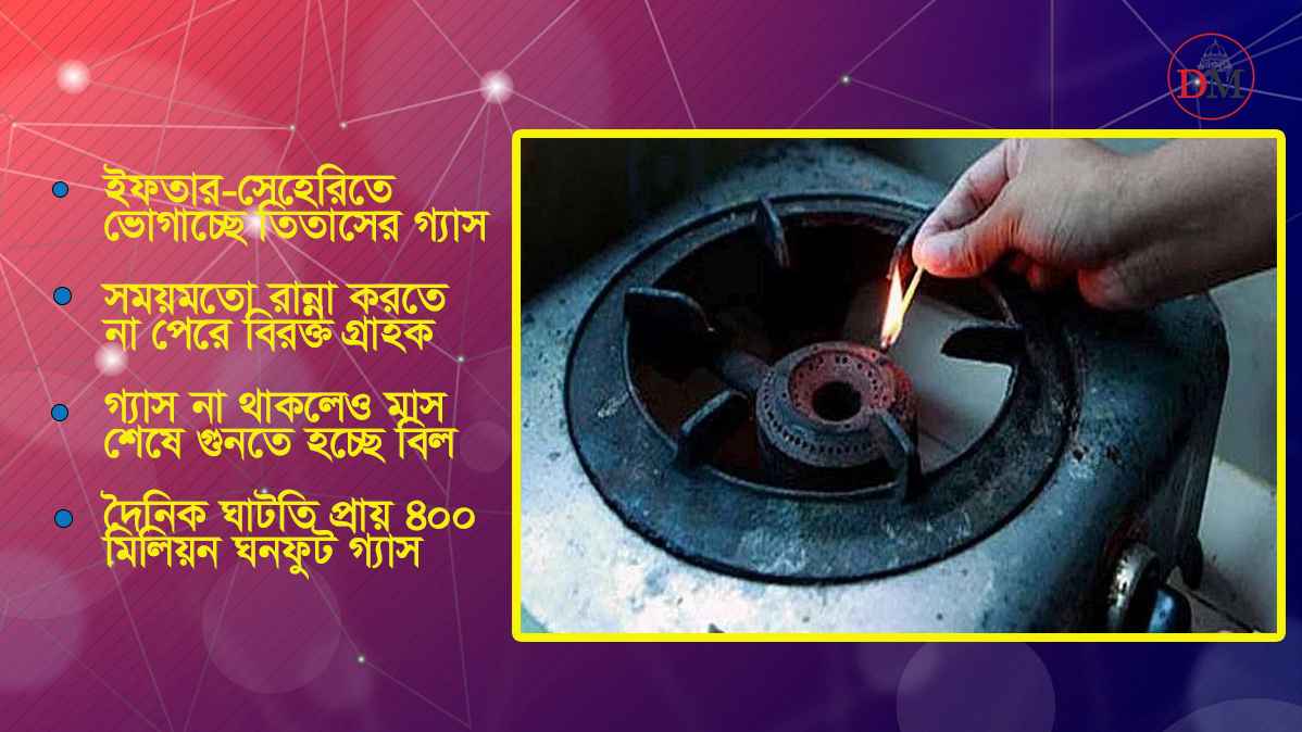 রমজানে গ্যাস সংকটে চরম ভোগান্তিতে গৃহিনীরা