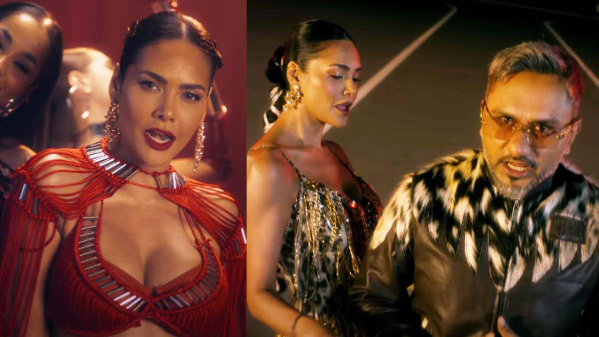 Esha-Gupta-and-Yo-Yo-Honey-Singh_pic-courtesy-YouTube