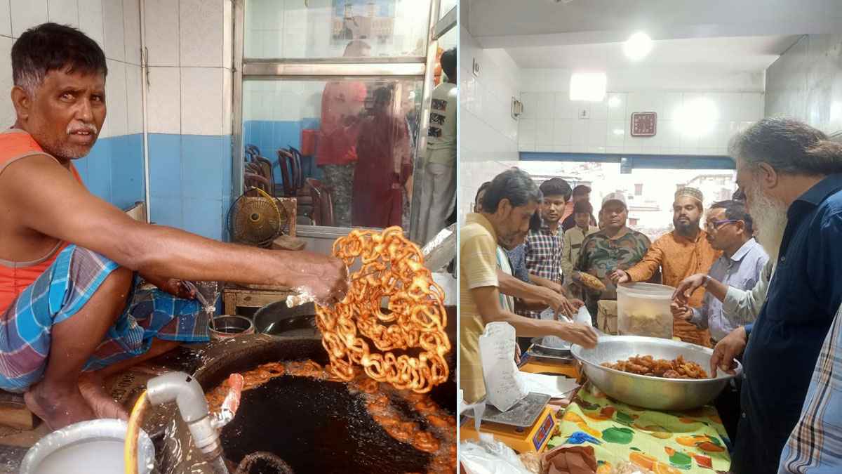 রাজশাহীর বাটার মোড়ের মুখরোচক জিলাপির জন্য ভিড়, এক ঘণ্টায় আয় অর্ধলাখ