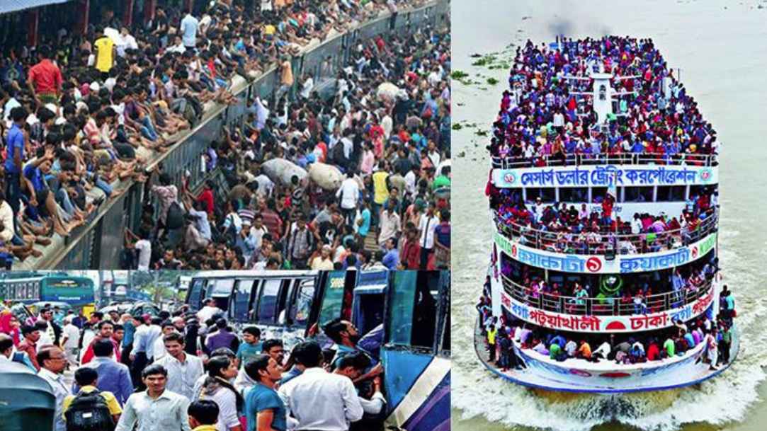 ঈদযাত্রায় গণপরিবহনে ৮৩২ কোটি টাকার ভাড়া নৈরাজ্যের অভিযোগ
