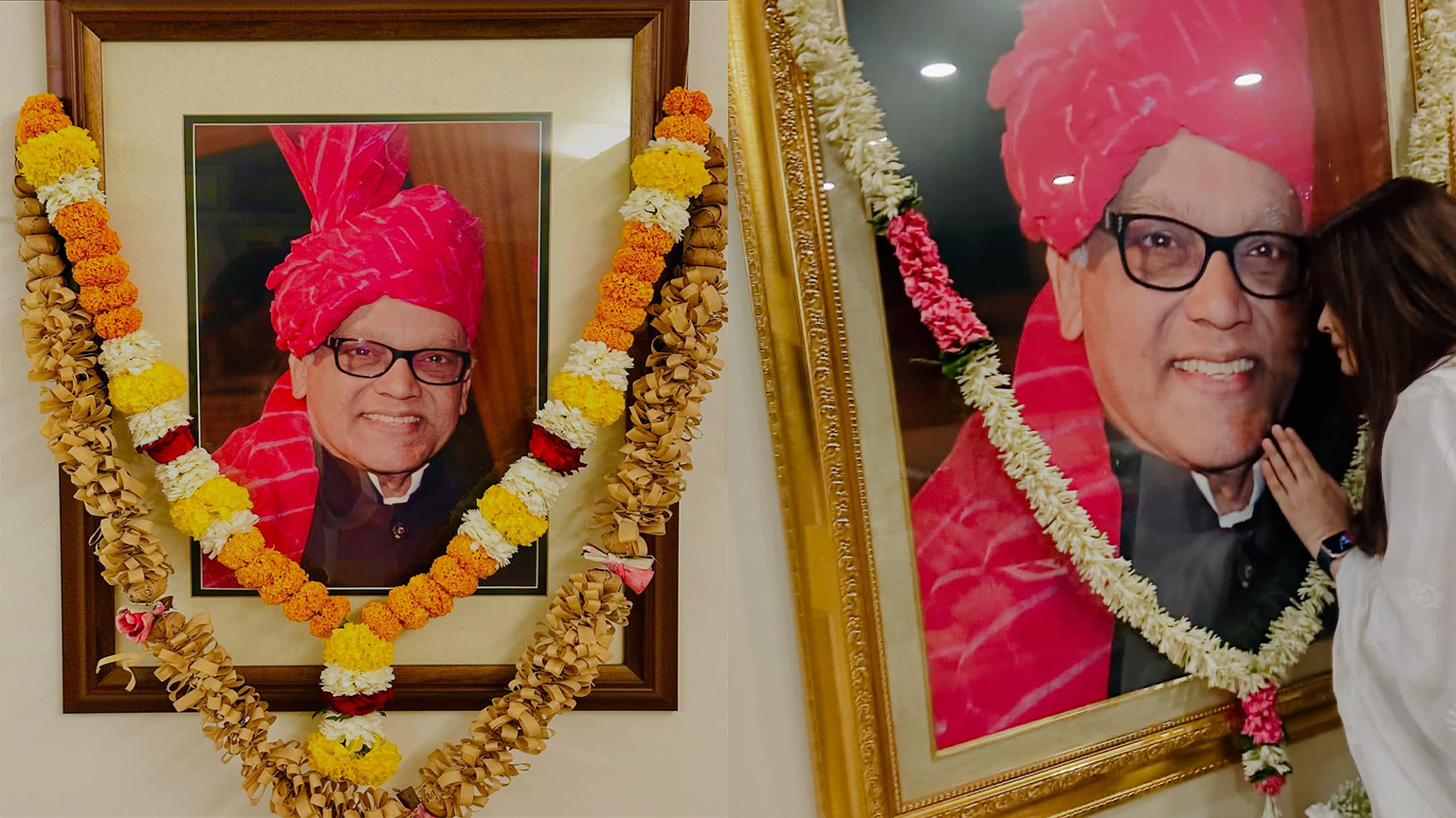 মৃত বাবাকে স্মরণ করে আবেগঘন পোস্ট ঐশরিয়ার