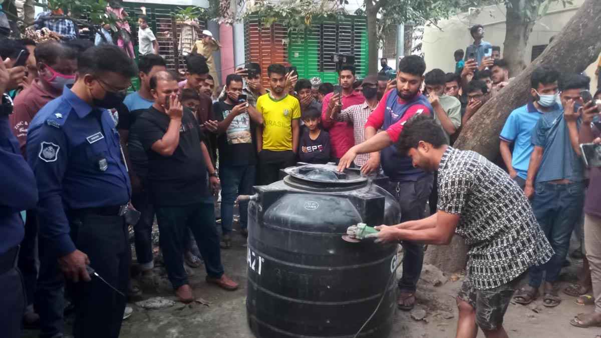 ব্রাহ্মণবাড়িয়ায় পানির ট্যাংক থেকে অজ্ঞাত যুবকের মরদেহ উদ্ধার