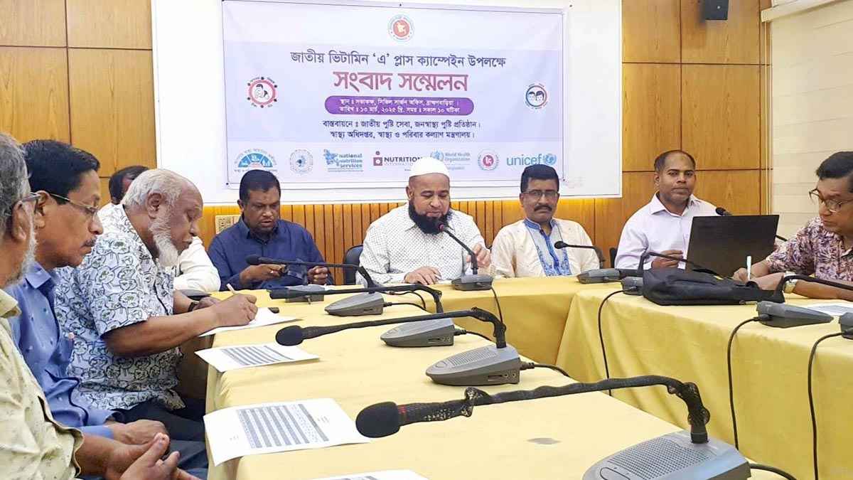 ব্রাহ্মণবাড়িয়ায় সাড়ে ৫ লাখ শিশু খাবে ভিটামিন ‘এ’ ক্যাপসুল