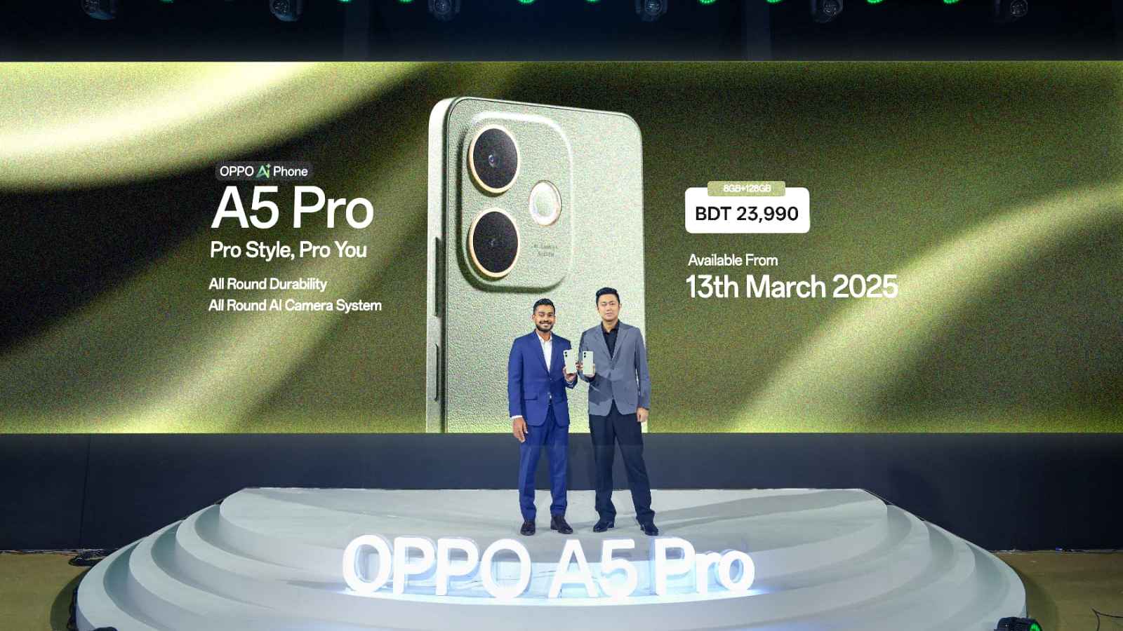 ‌টেকসই স্টাইলিশ স্মার্টফোন আনল অপো