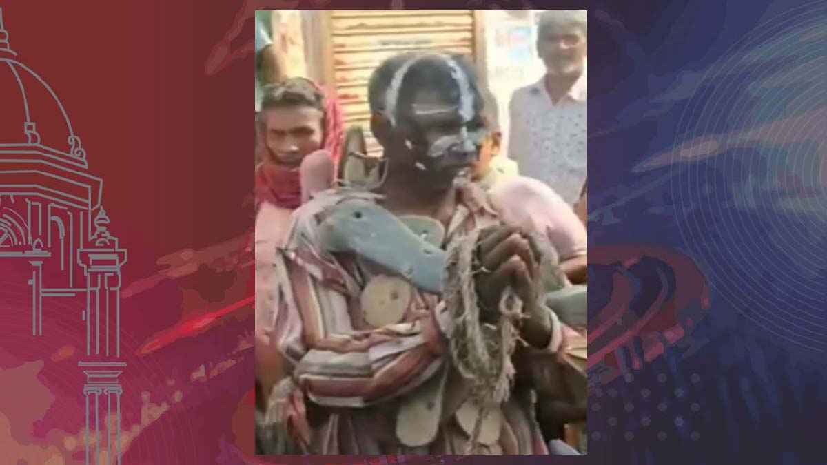 শিশুকে যৌন হয়রানি, মাথায় চুনকালি ও জুতার মালা পরিয়ে অভিযুক্তকে গণধোলাই