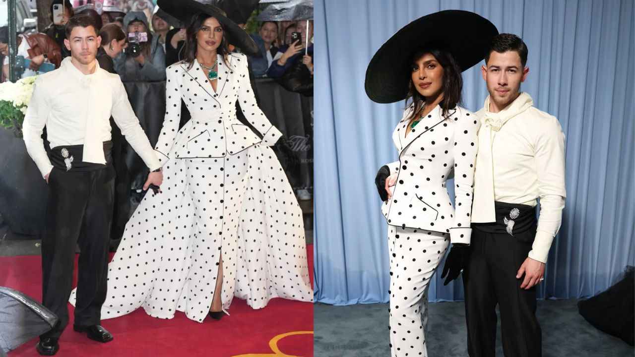 মেট গালার মঞ্চে হাতে হাত রেখে প্রিয়াঙ্কা-নিক