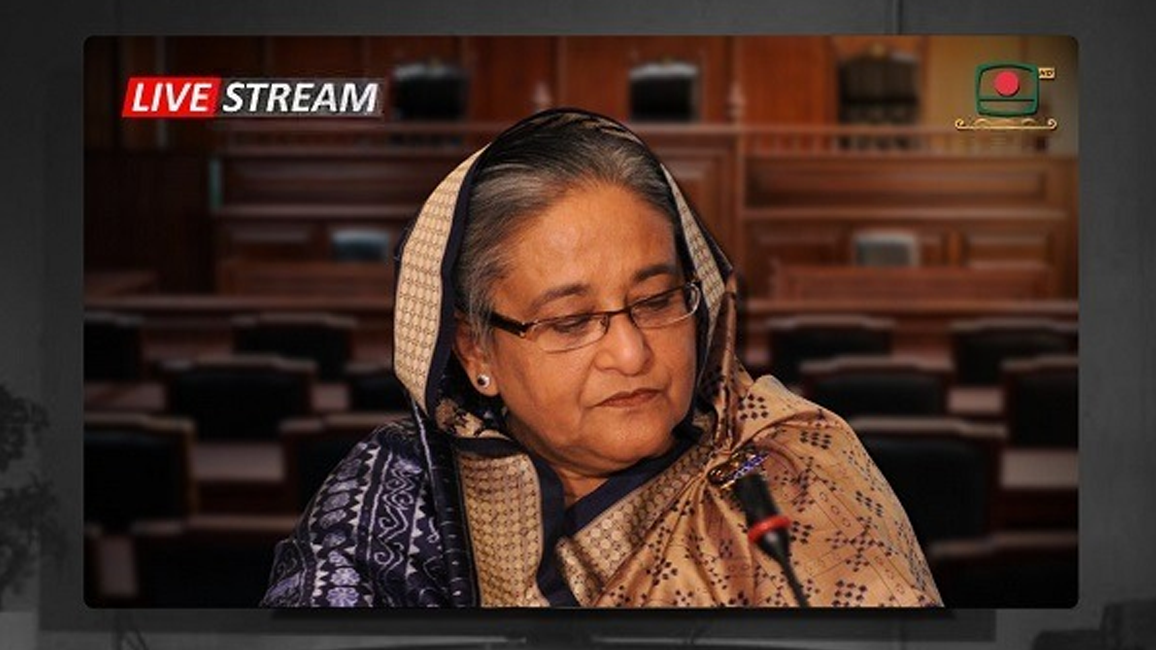 শেখ হাসিনার বিরুদ্ধে ট্রাইব্যুনাল, সরাসরি সম্প্রচার হতে পারে রোববার