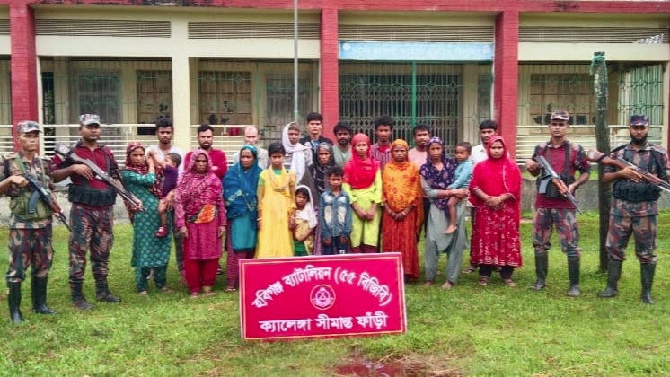 হবিগঞ্জ সীমান্ত দিয়ে ২২ জনকে পুশইন