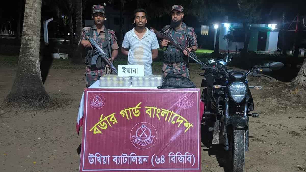 টেকনাফ বিপুল পরিমাণ ইয়াবাসহ যুবদল নেতা আটক