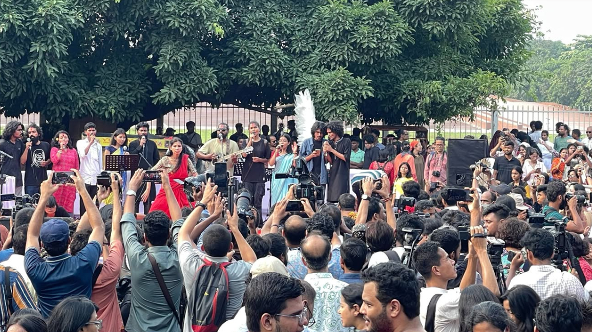 জাতীয় সংগীত গেয়ে শুরু ‘নারীর ডাকে মৈত্রীযাত্রা’