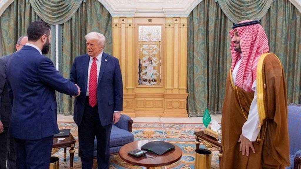 ইসরায়েলের সঙ্গে সিরিয়ার সম্পর্ক স্বাভাবিক করার আহ্বান ট্রাম্পের