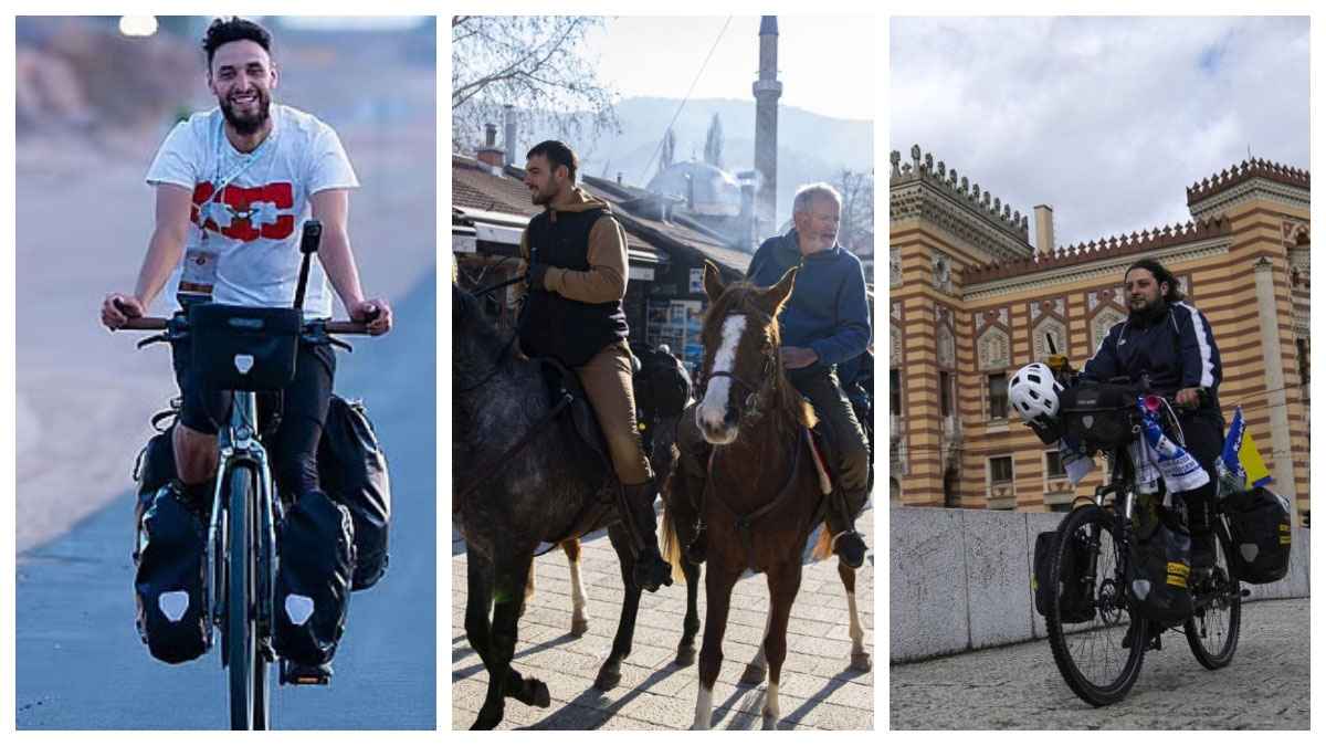 ঘোড়া ও সাইকেলে চড়ে হজে গেলেন যারা