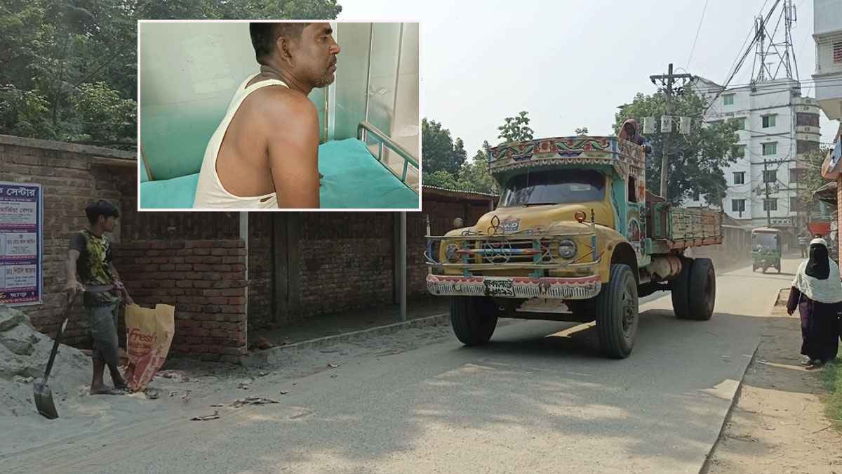 রাস্তায় মার্কেট নির্মাণে বাধা দেওয়ায় ছাত্রদল নেতাসহ দুজনকে মারধর