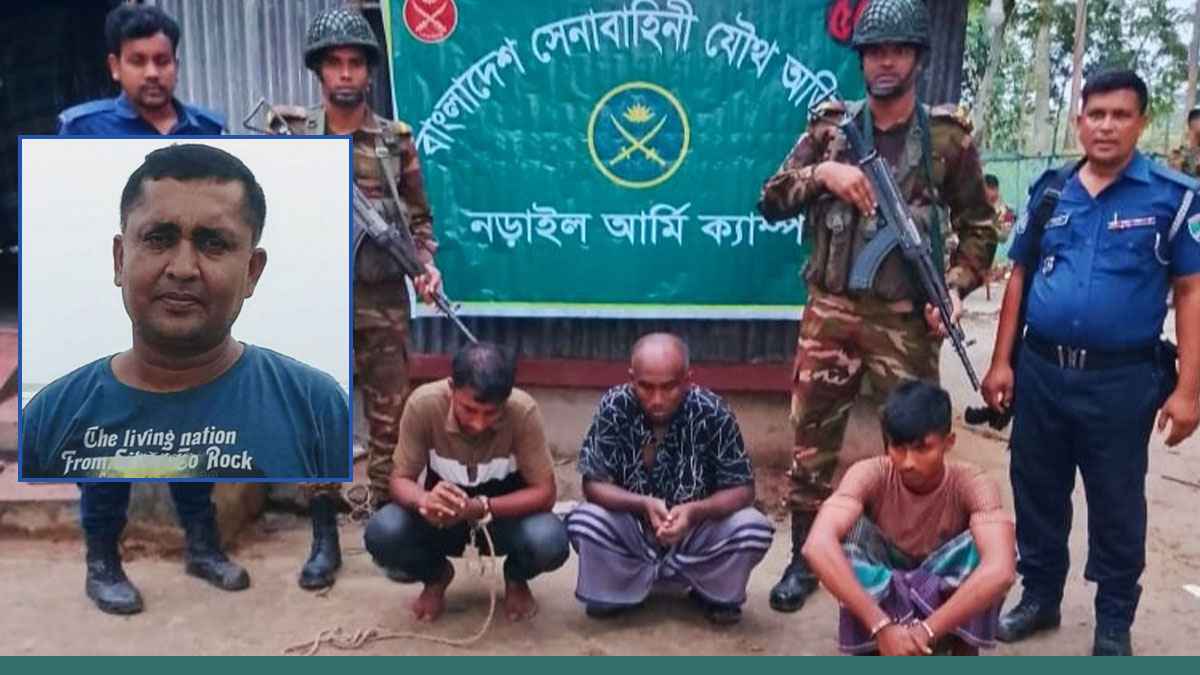 নড়াইলে যৌথবাহিনী ও পুলিশের অভিযানে অস্ত্র, মাদকসহ আটক ৬ জন