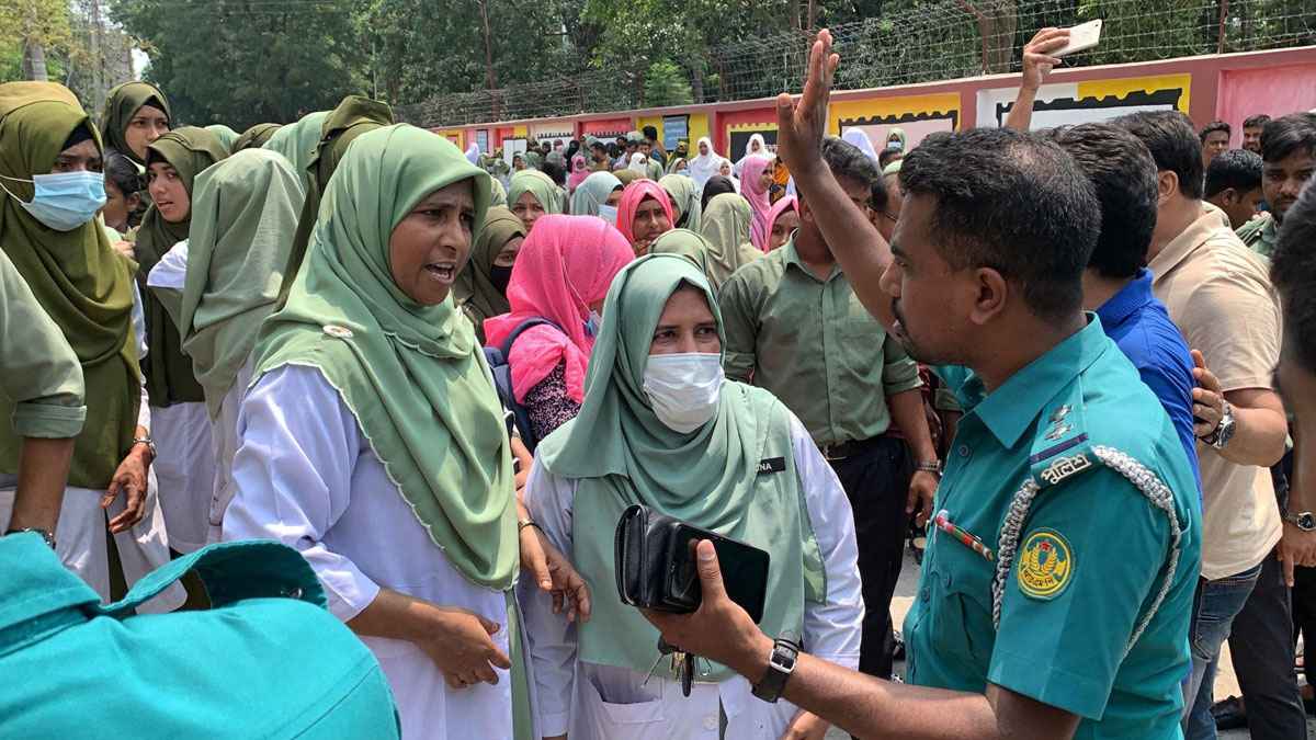 রাজশাহীতে নার্সিং শিক্ষার্থীদের ওপর হামলা, আহত ১০