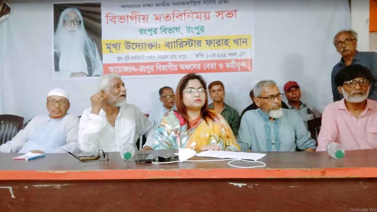 ‘জাতীয় সমাজতান্ত্রিক দল সবাইকে ঐক‍্য করে ৩০০ আসনে প্রার্থী দেবে’