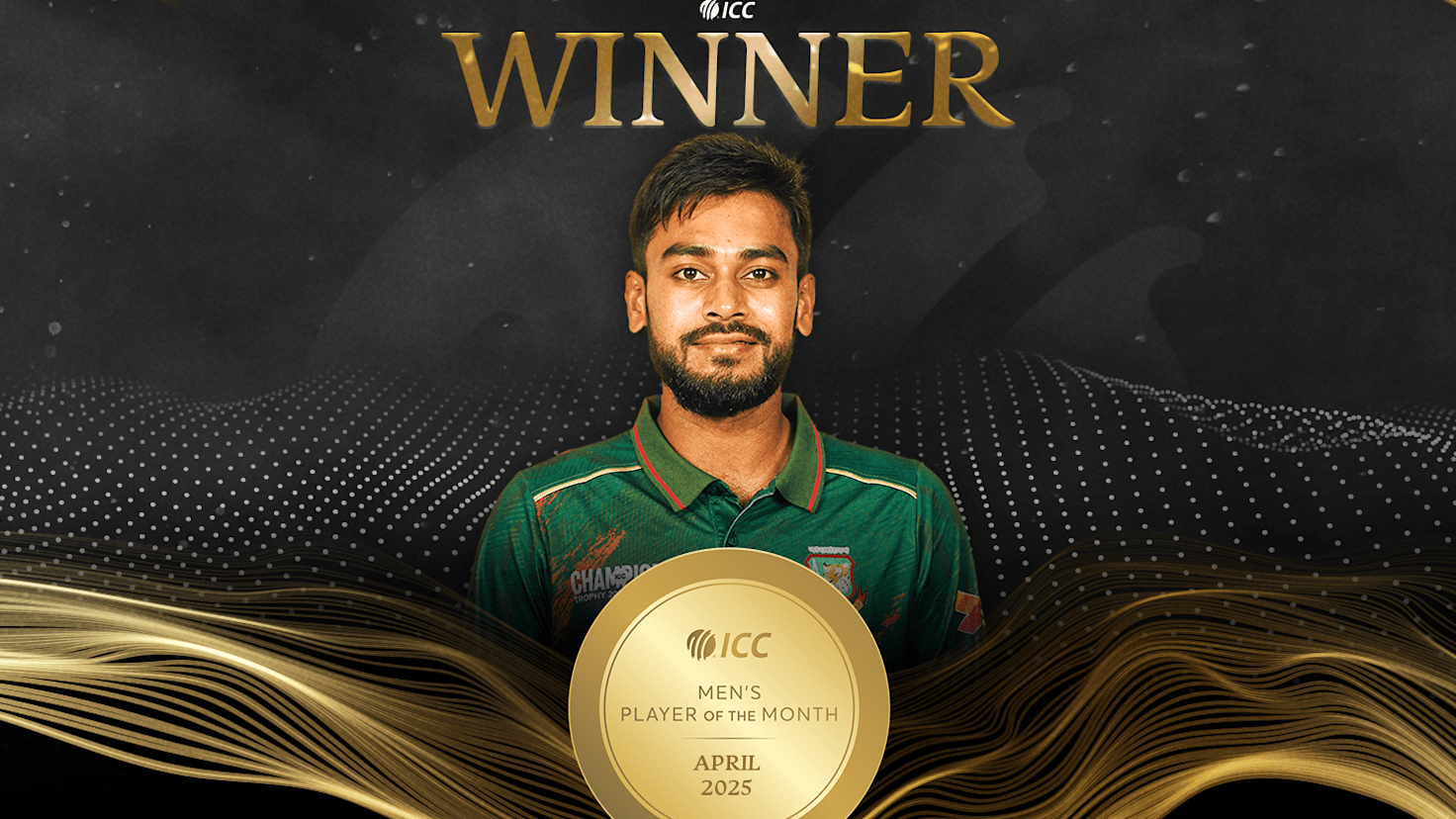 সাকিব-মুশফিকের পর আইসিসির সেরা ক্রিকেটারের মিরাজ