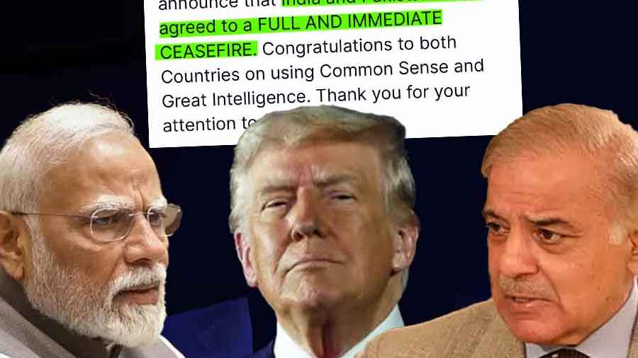 ভারত-পাকিস্তান যুদ্ধবিরতিতে সম্মত: ট্রাম্প