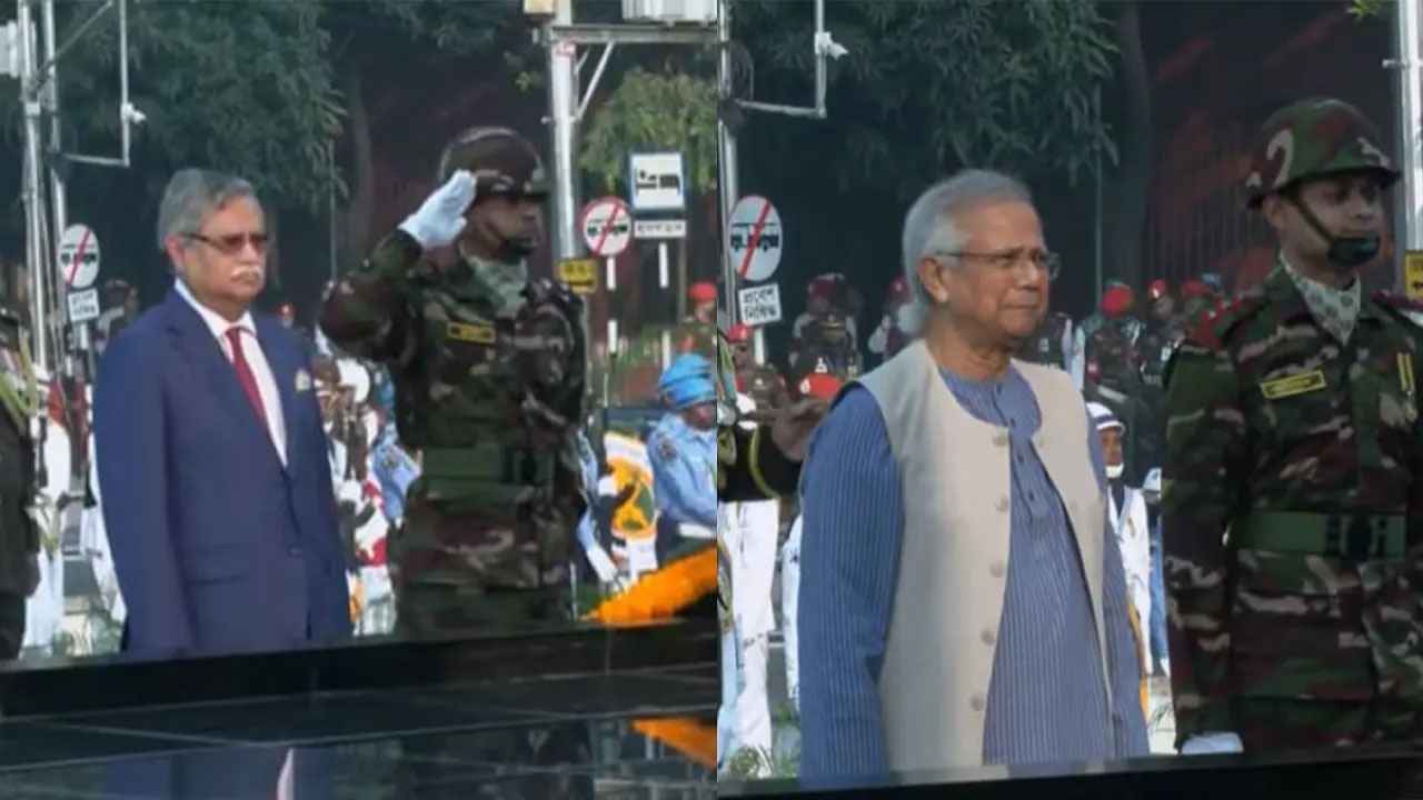 শিখা অনির্বাণে রাষ্ট্রপতি ও প্রধান উপদেষ্টার শ্রদ্ধা