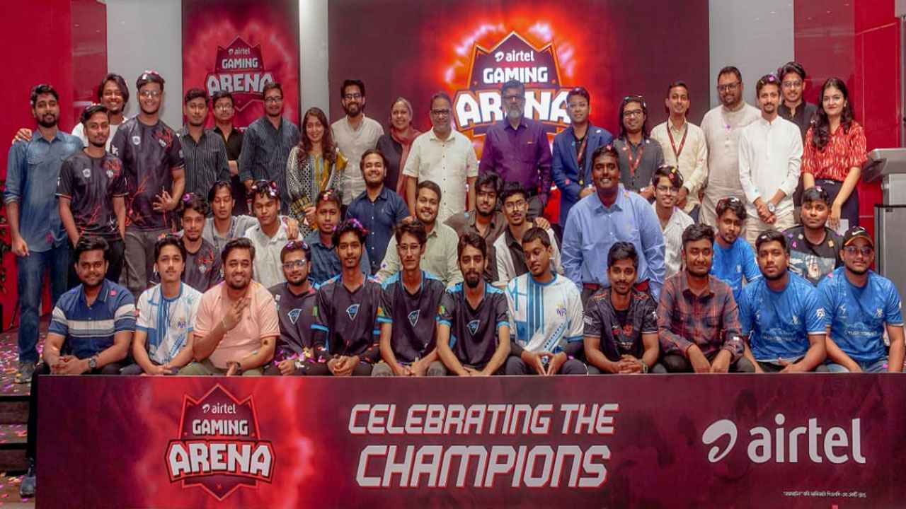 ‘এয়ারটেল গেমিং অ্যারেনা’ চ্যাম্পিয়ন এ ওয়ান আরজি ইস্পোর্টস