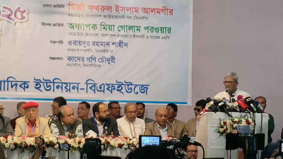 দেশে ভিন্নমত প্রকাশ করলে তাকে শত্রু হিসেবে দেখা হয়: মির্জা ফখরুল